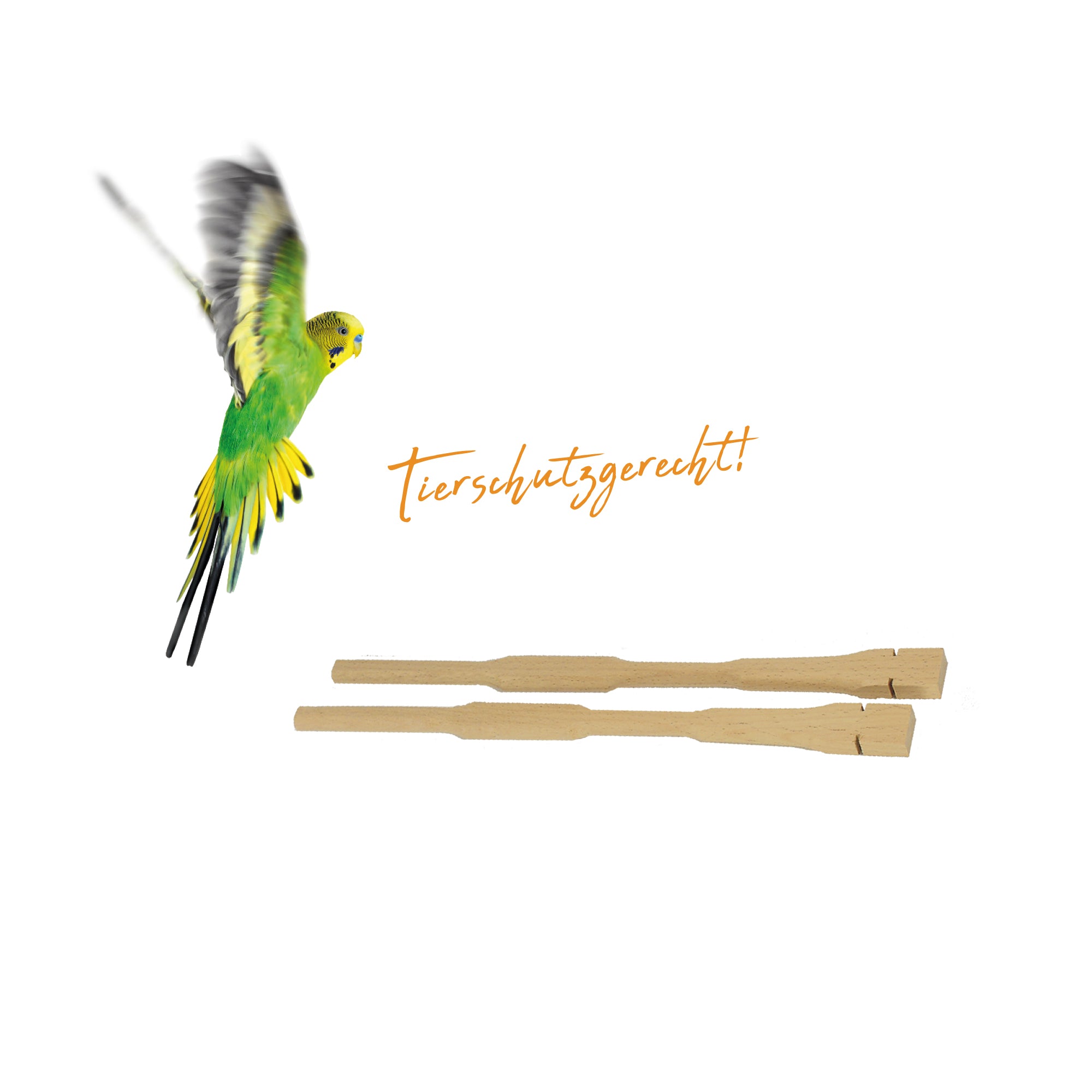 Elmato Vogelwipp-Sitzstab, tierschutzgerecht, aus Buche