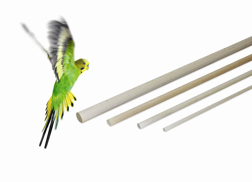 Elmato Vogel Sitzstab, Naturholz, verschiedene Größen