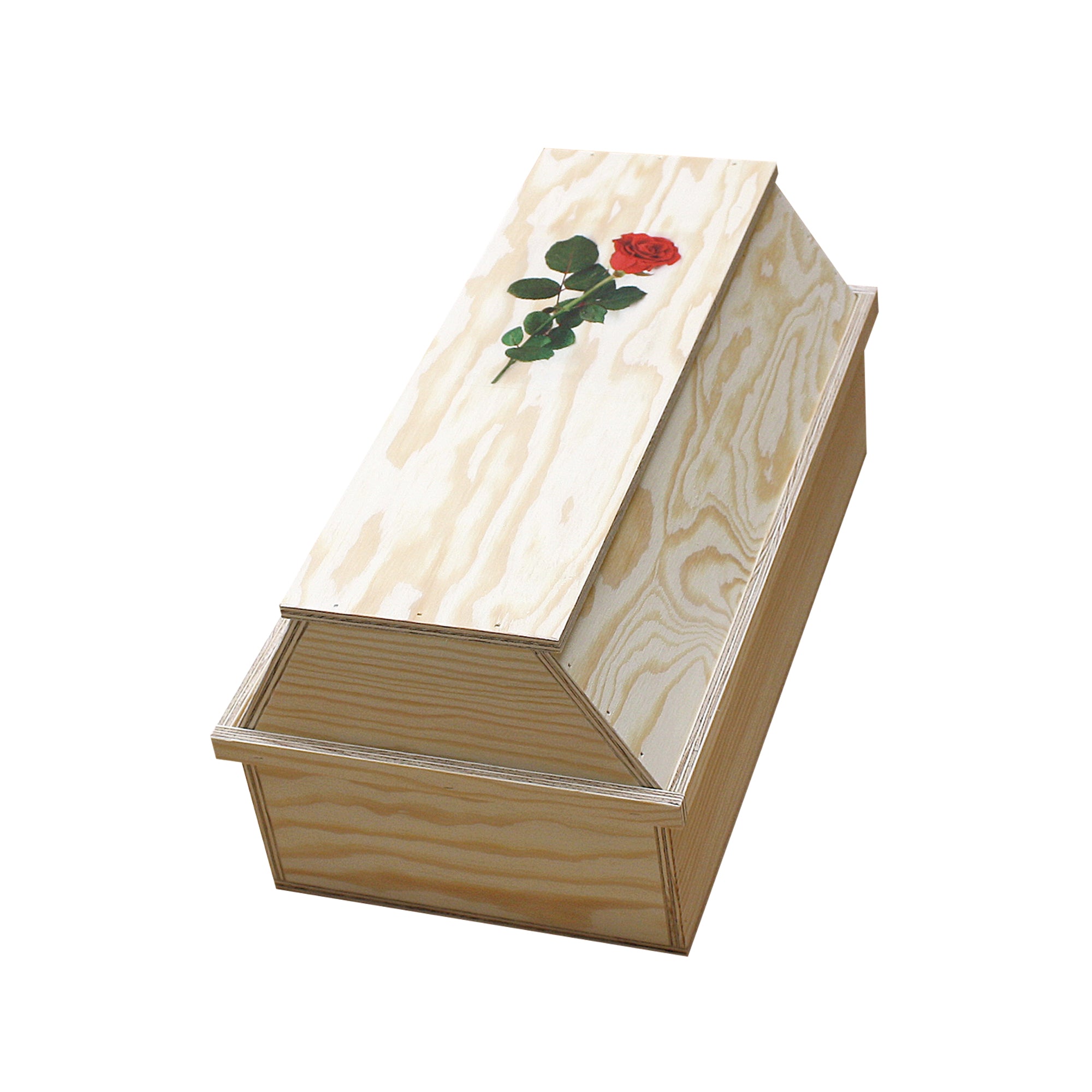 Elmato 10171 Tiersarg Sarg Beerdigung Bestattung Holz, Katzen Hunde Nager 40x21x18cm
