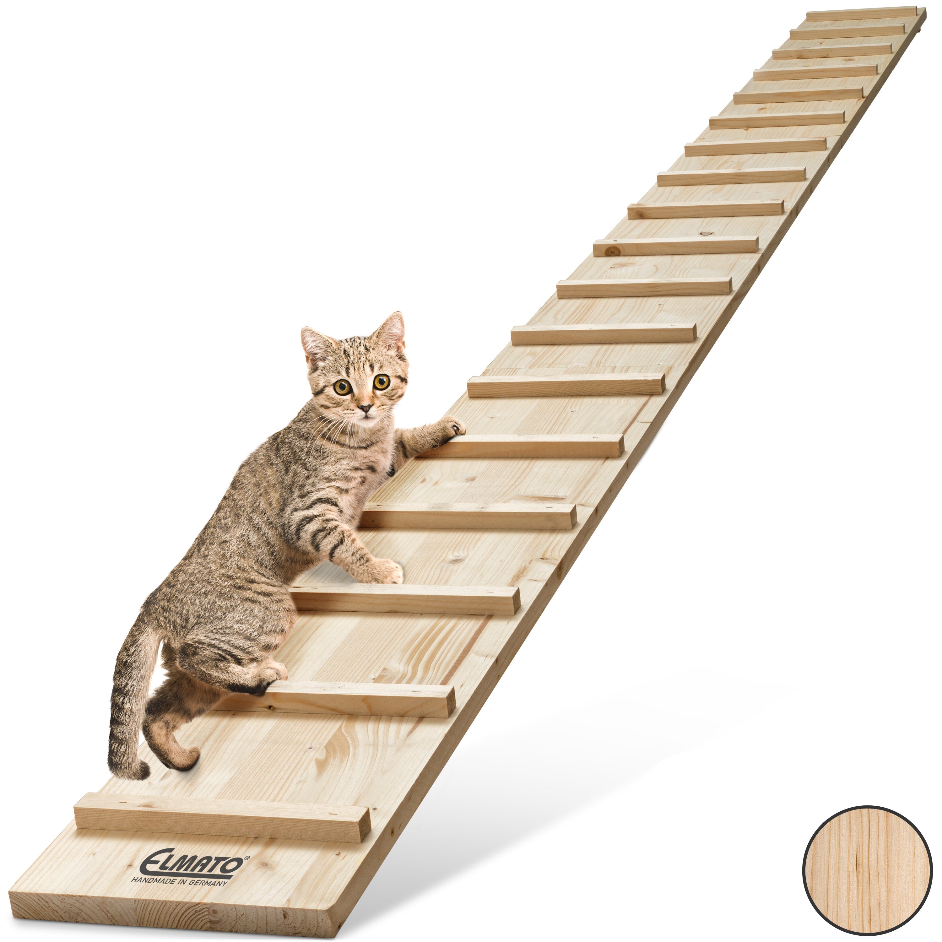 Elmato Katzentreppe naturbelassen 1-4 Meter, verschiedene Größen