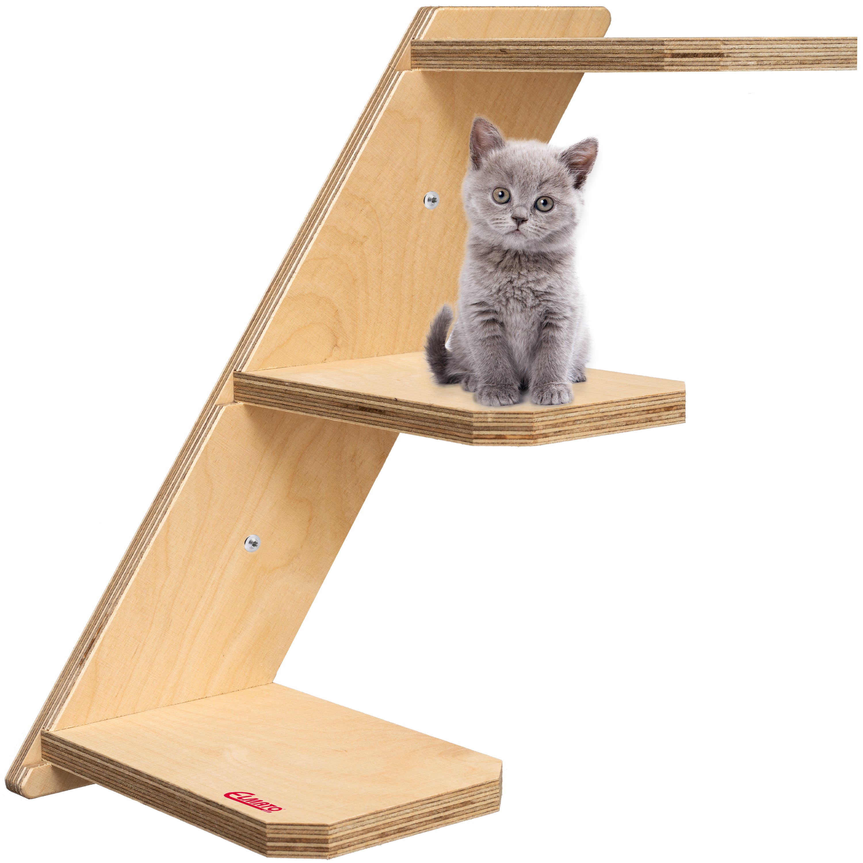 Elmato Katzen Stufentreppe, mit 3 oder 6 Sprossen, links & rechts