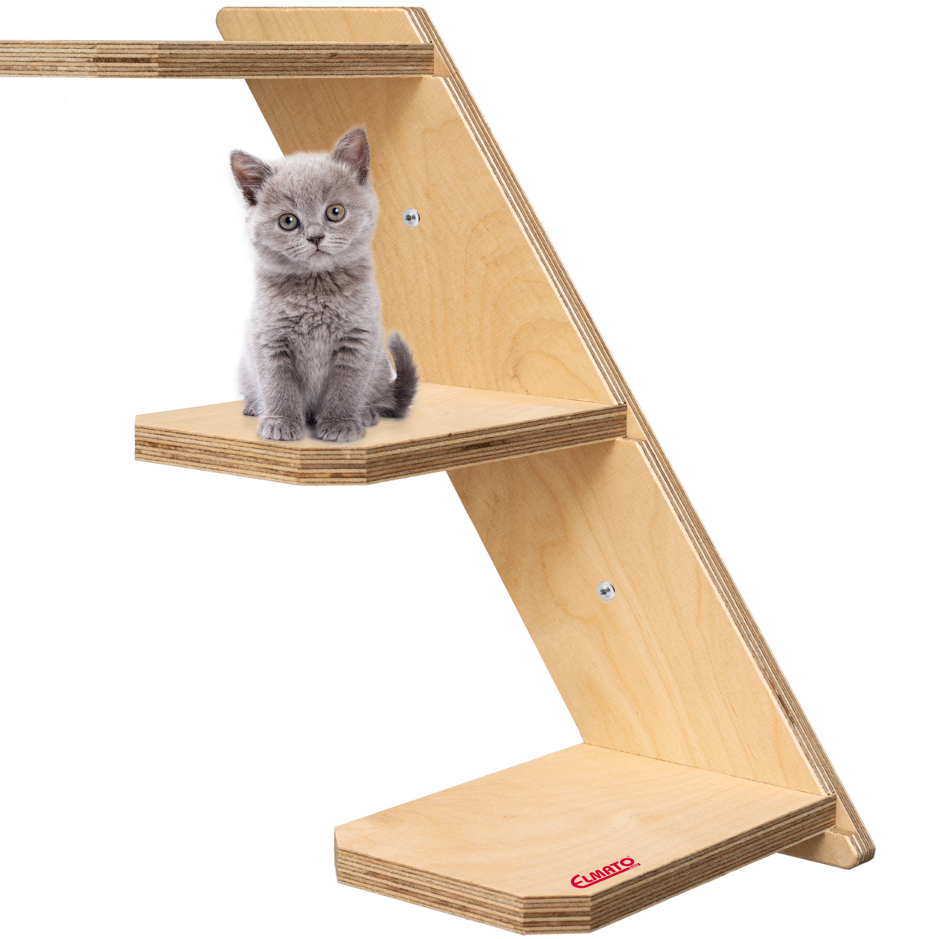 Elmato Katzen Stufentreppe, mit 3 oder 6 Sprossen, links & rechts