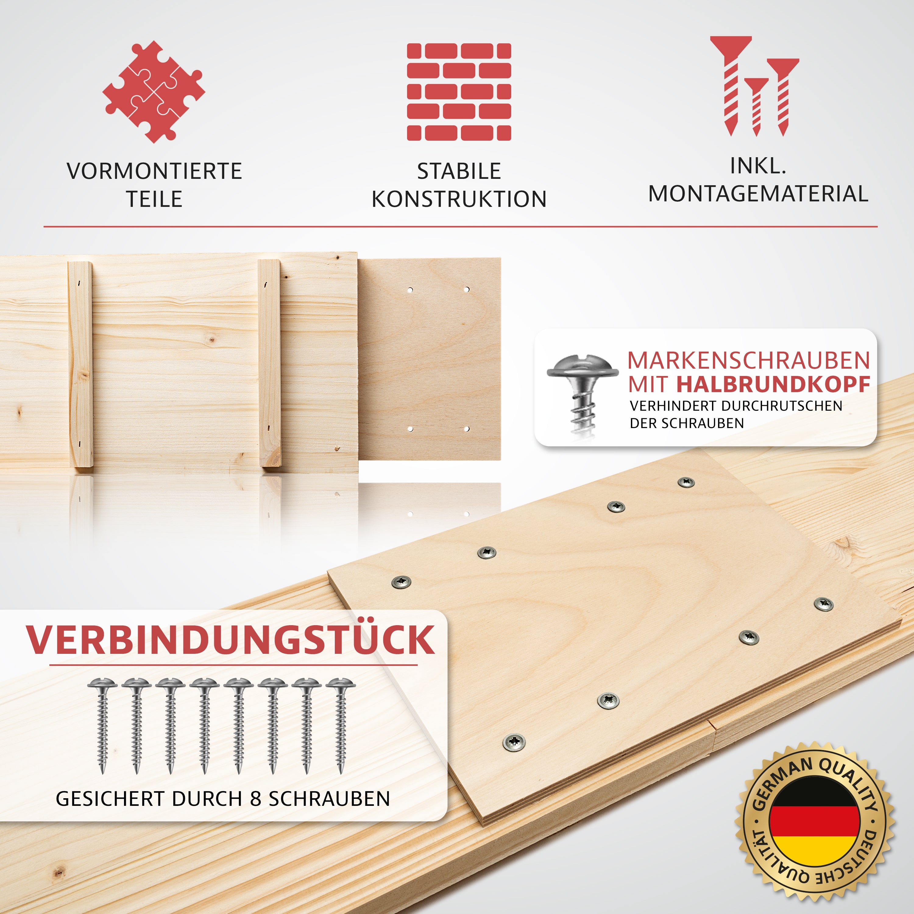 Elmato Katzentreppe naturbelassen 1-4 Meter, verschiedene Größen