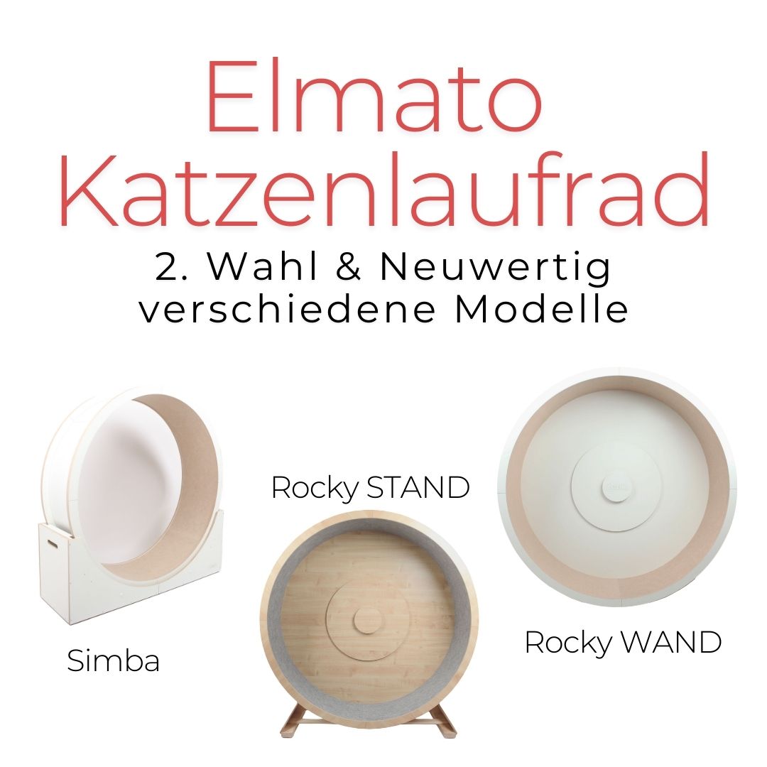 ELMATO Katzenlaufrad B-Ware & Neuwertig: Simba, Rocky WAND- & STAND-Modell