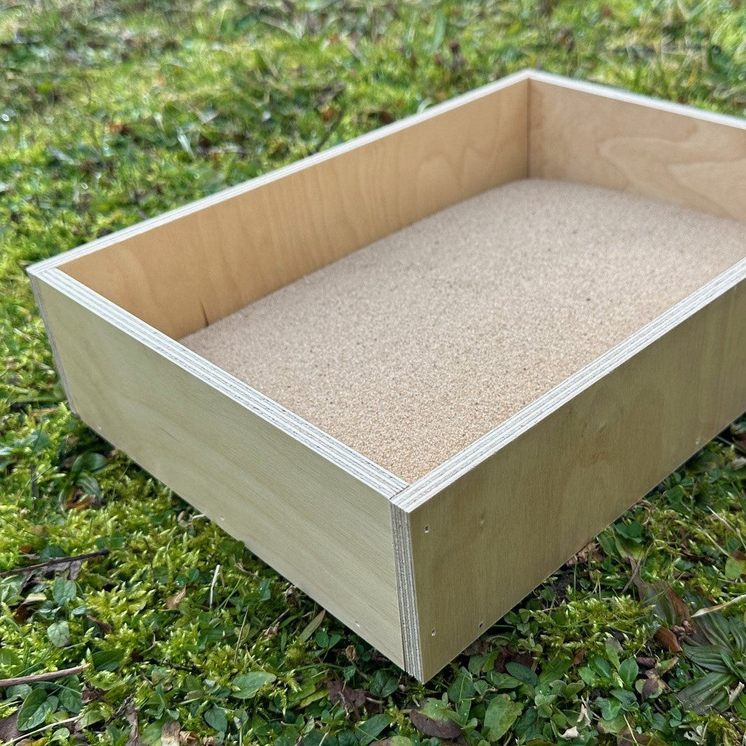 Elmato Buddelkiste HELL für Sandbad, wasserbeständig, 35x25x8cm - ABVERKAUF