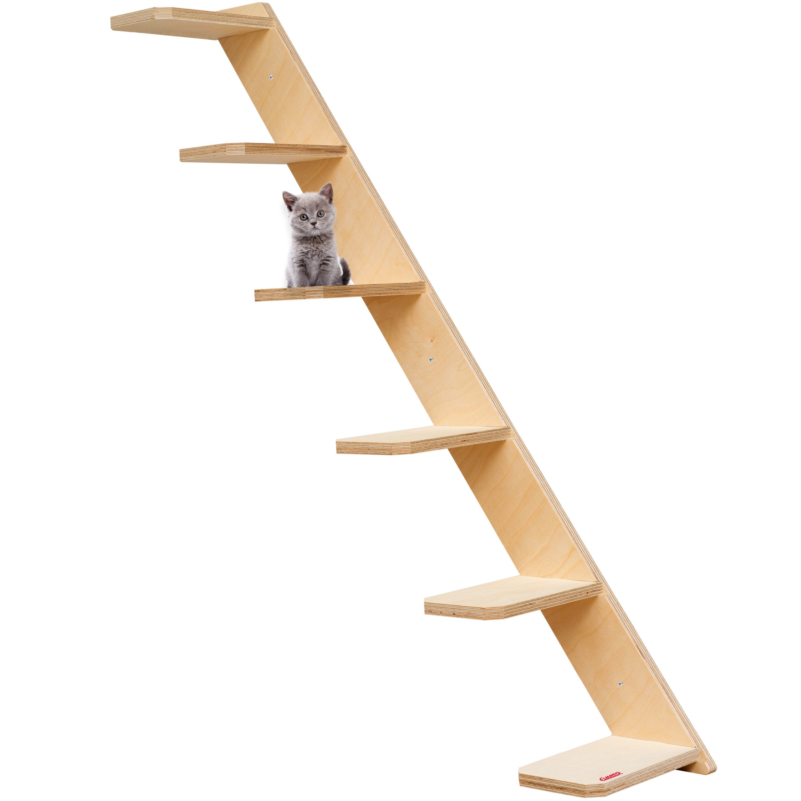 Elmato Katzen Stufentreppe, mit 3 oder 6 Sprossen, links & rechts