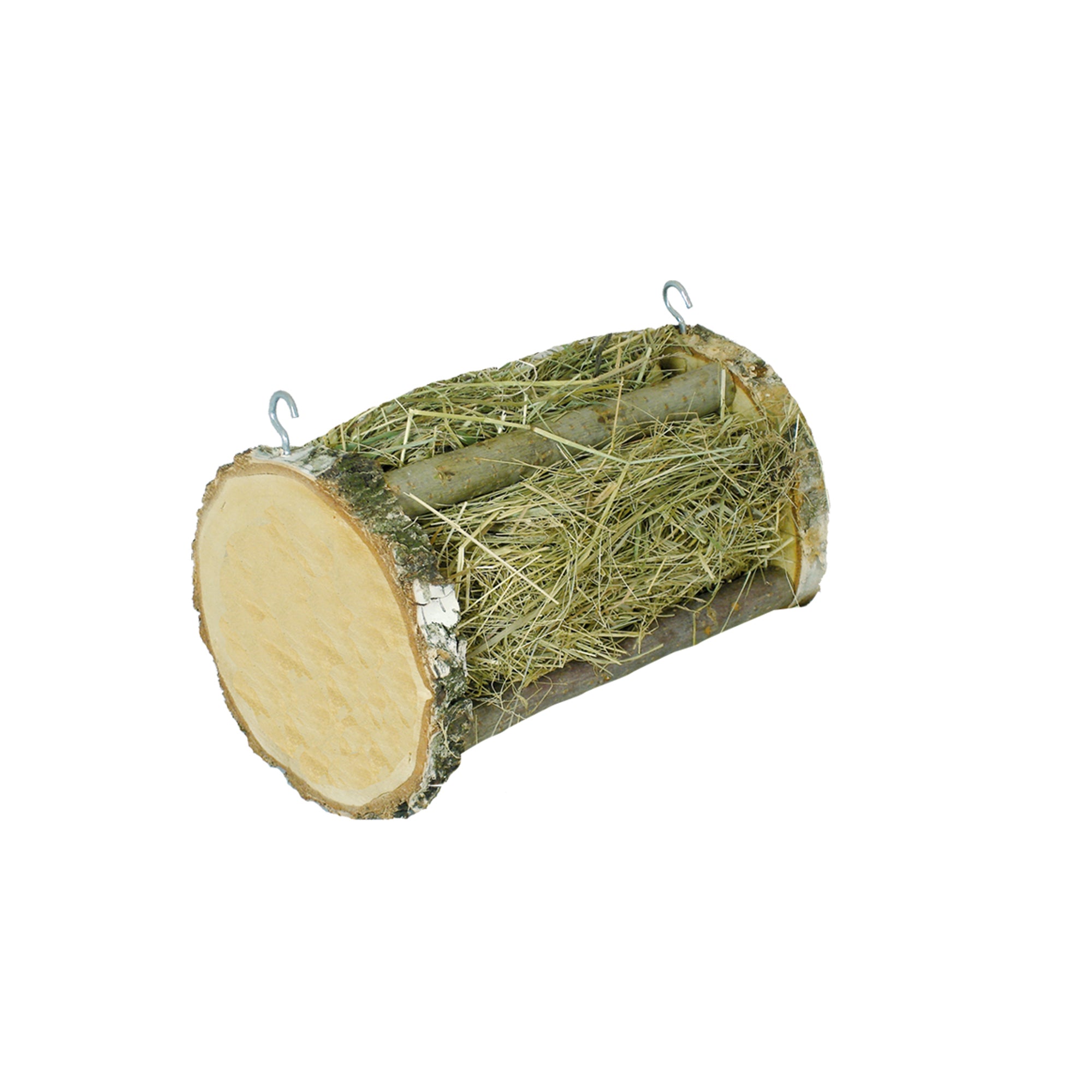 Elmi Heurolle Aus Birkenholz - Mit Haken Für Kleintierkäfig