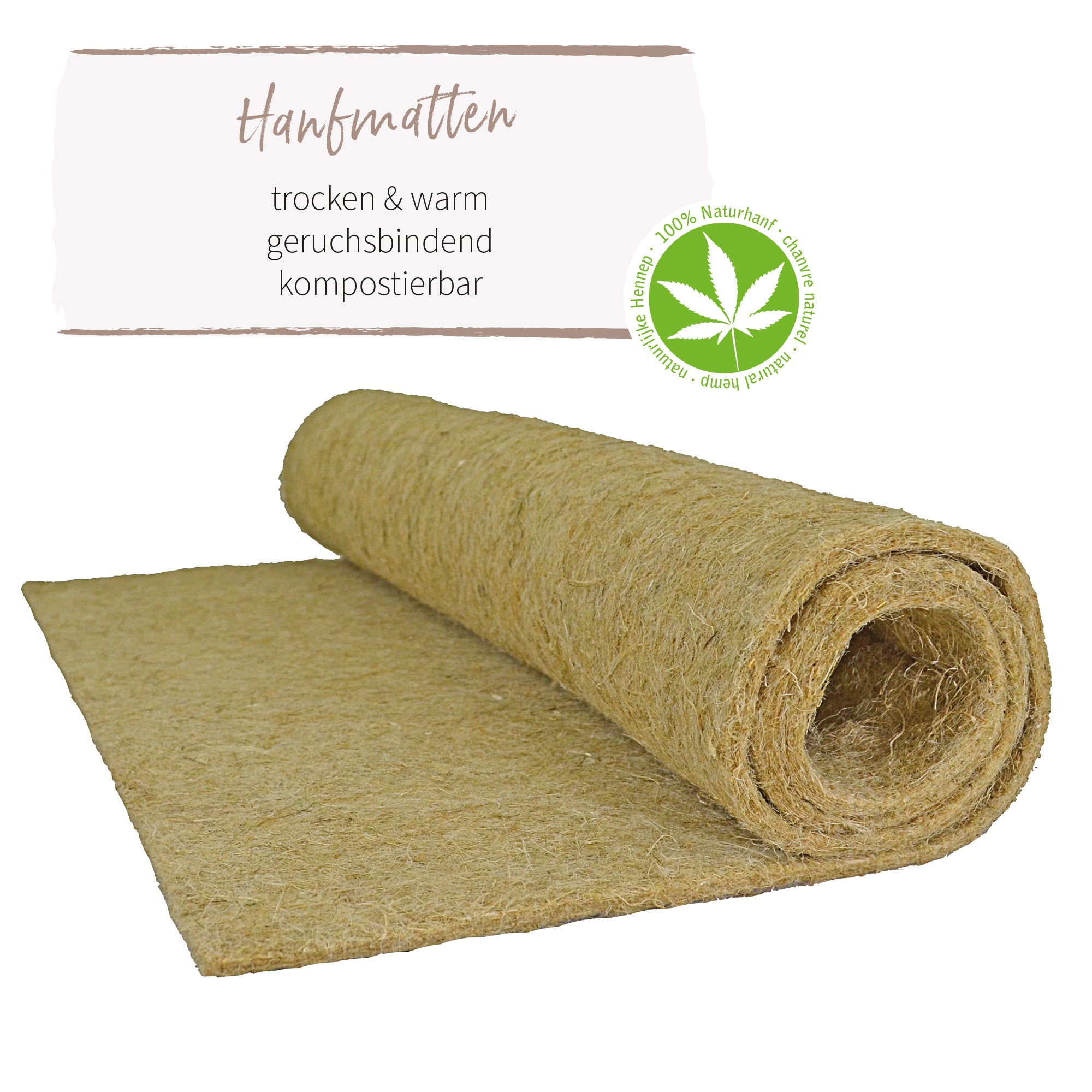 Elmato Hanf-Kuschelteppich verschiedene Größen