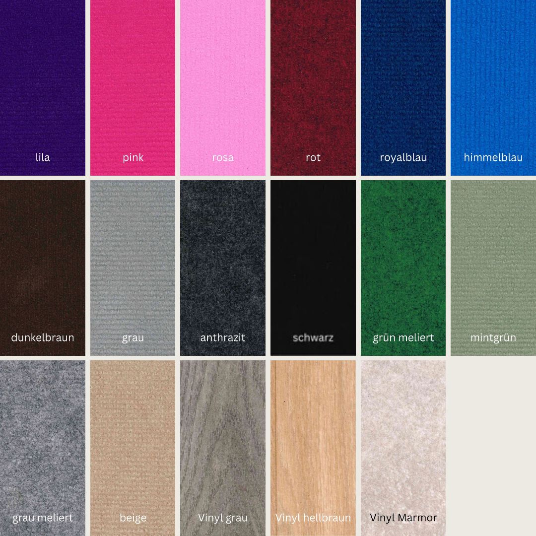 Farbmusterset 21-teilig für Ihr individuelles Elmato Katzenlaufrad