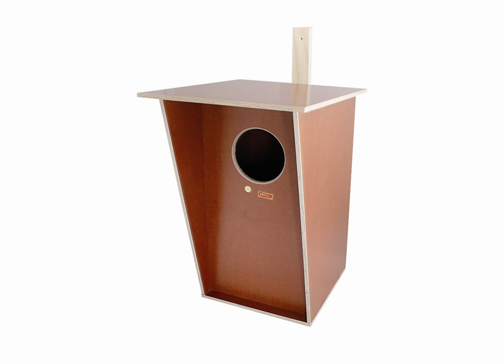 Elmato Großsittichkobel, mit Nestmulde und Anflugstange (Kopie)